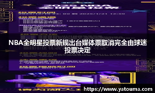 NBA全明星投票新规出台媒体票取消完全由球迷投票决定